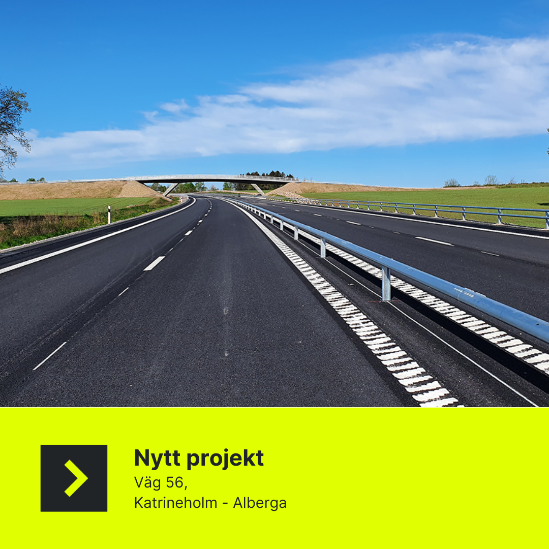 Nytt projekt: Väg 56, Katrineholm - Alberga